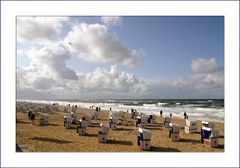 Herbstliches Strandleben