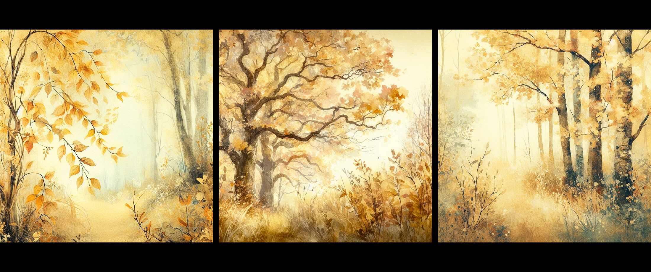 Herbstliches Triptychon