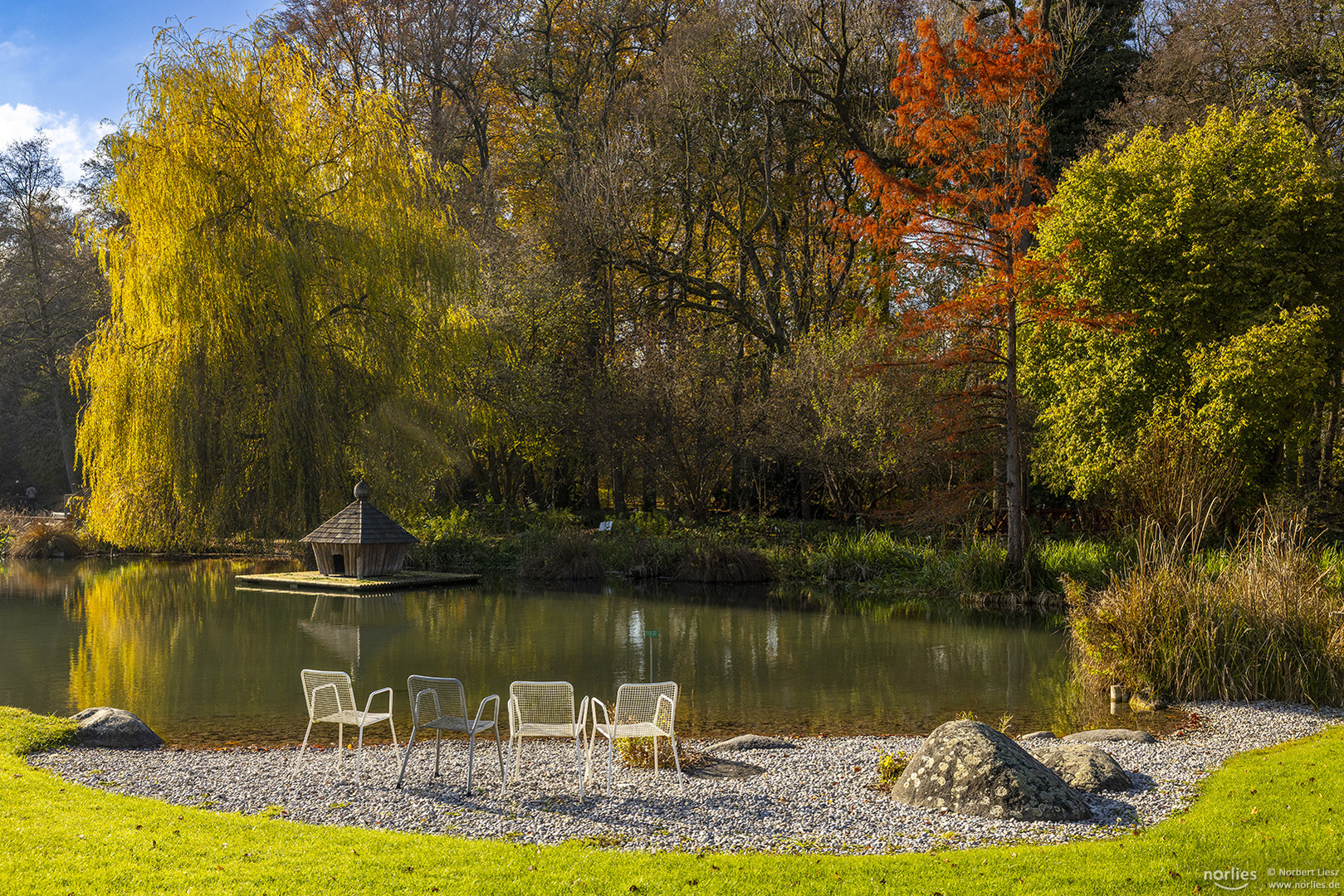 Herbstlicht am See