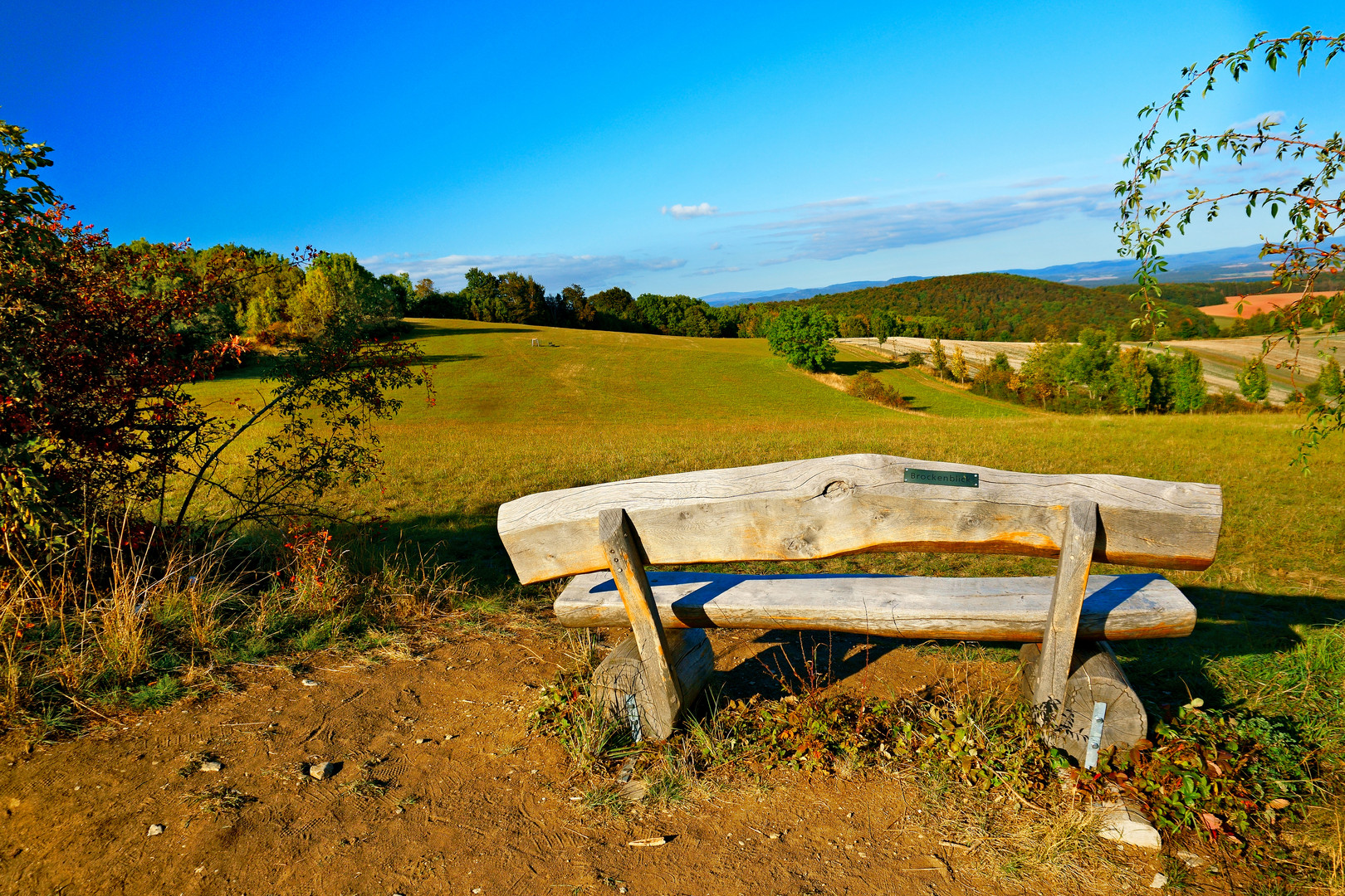 Herbstlich(t)er - Foto 2 - Die Bank "Brockenblick"