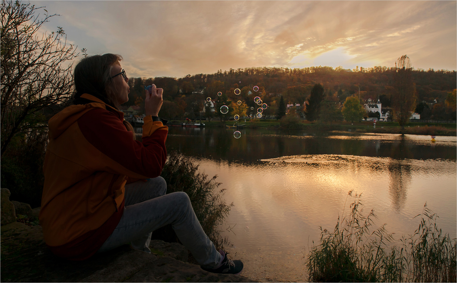 Herbstmomente an der Weser