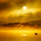 Herbstmorgen am Bostalsee (Deutschland/Saarland/Landkreis St. Wendel)