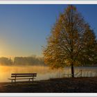 Herbstmorgen am Elkenrother Weiher.