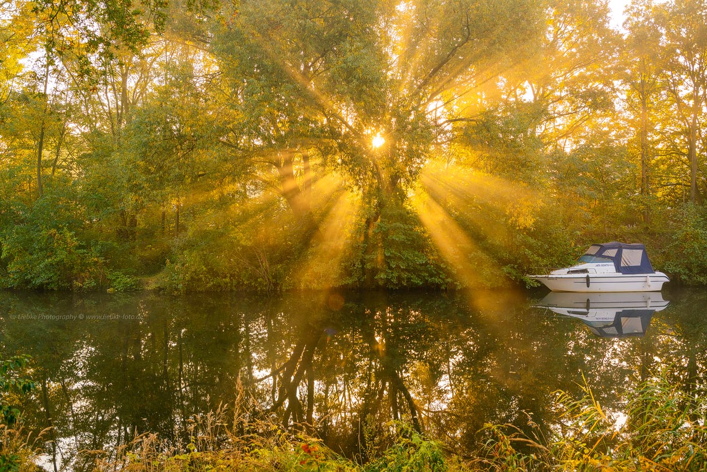 Herbstmorgen am Havelkanal Oranienburg