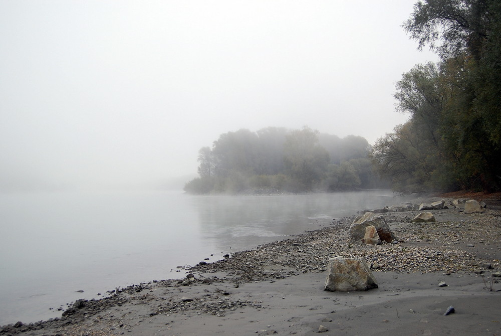 Herbstmorgen am Inn bei Passau