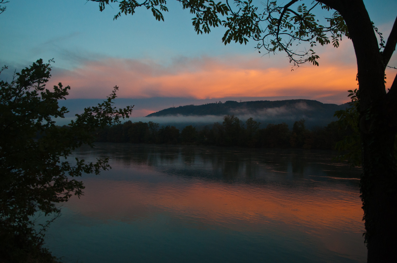 Herbstmorgen am Rhein