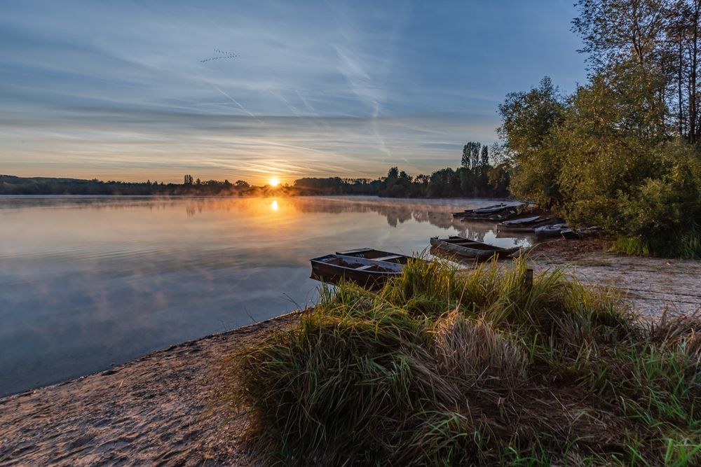 Herbstmorgen am See