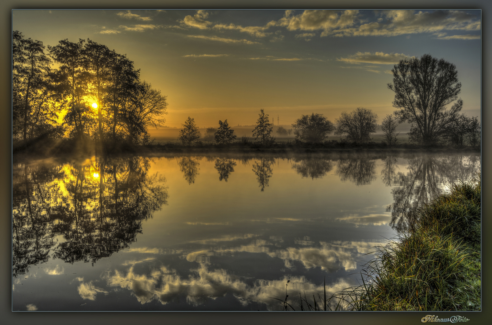 Herbstmorgen am Teich