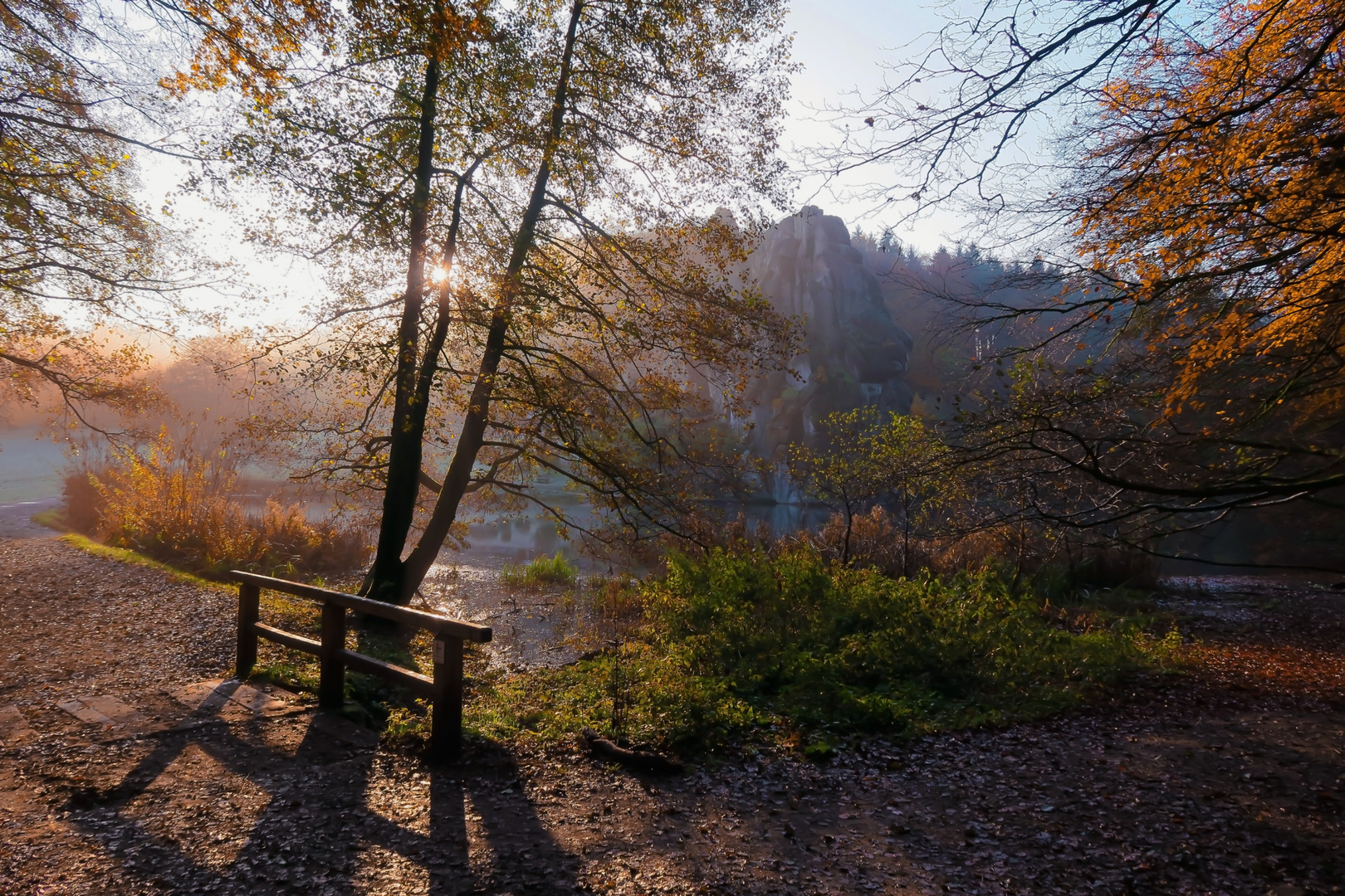 Herbstmorgen an den Externsteinen