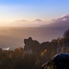 Herbstmorgen  an der Bastei #2