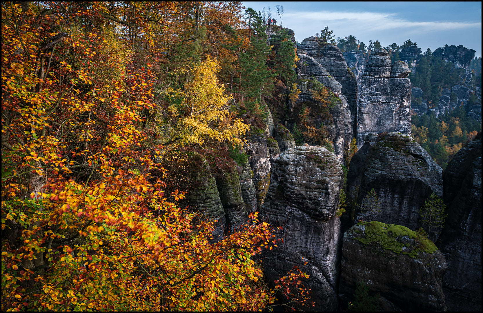 Herbstmorgen an der Bastei