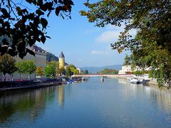 Herbstmorgen an der Lahn in Bad Ems