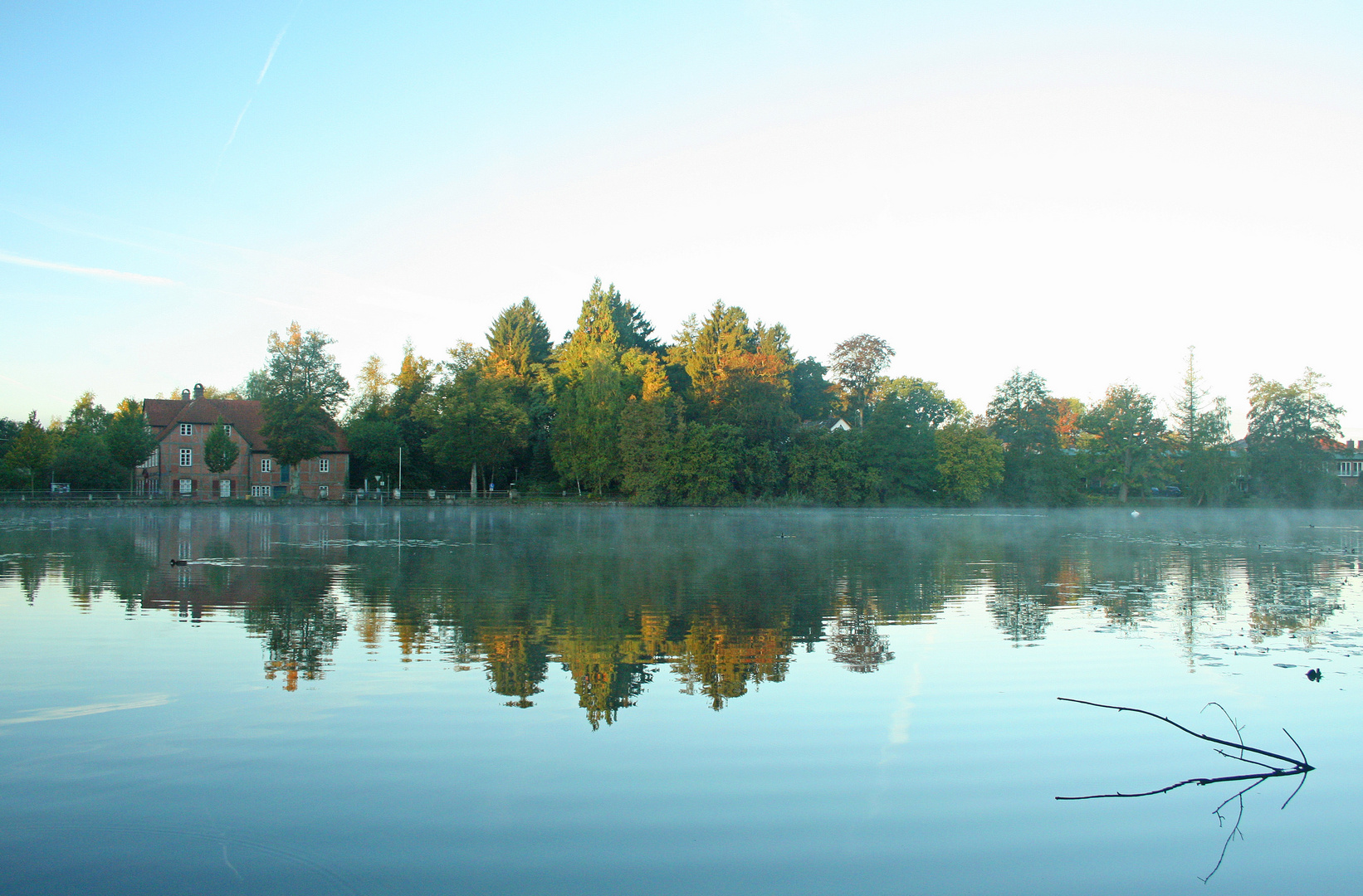 Herbstmorgen an der Wassermühle