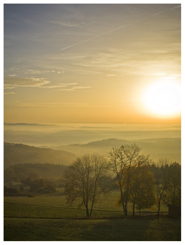 Herbstmorgen bei Burg Greifenstein