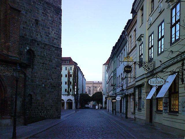 Herbstmorgen: Berlin Nikolaiviertel