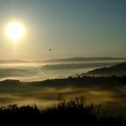 Herbstmorgen in der Toskana