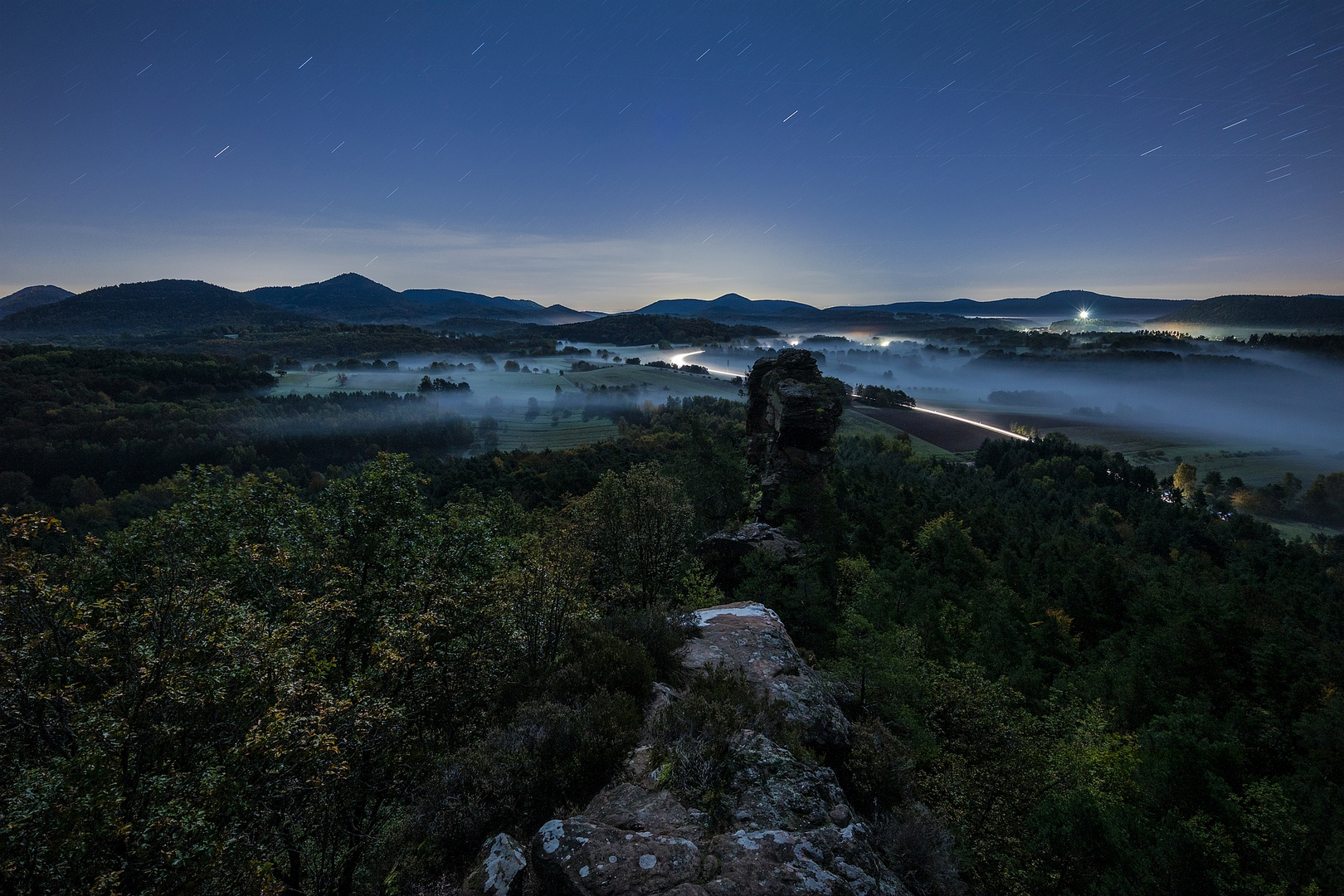 Herbstnacht auf dem Geierstein