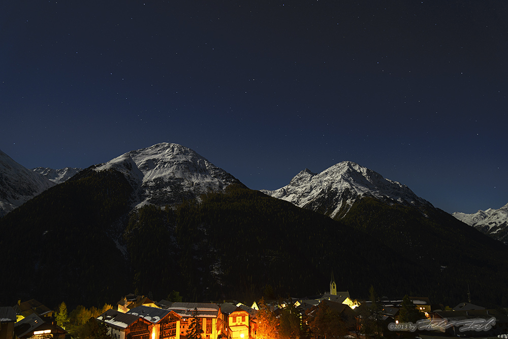 Herbstnacht über Guarda