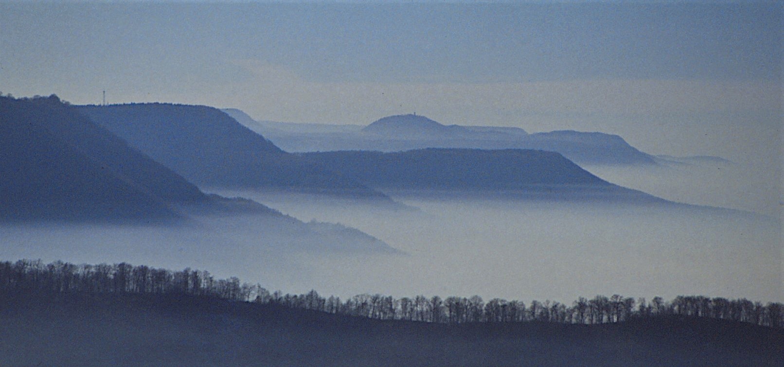 Herbstnebel am Albtrauf