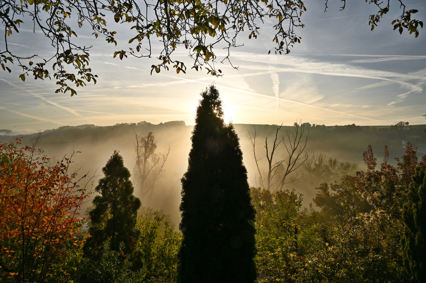 Herbstnebel im Kochertal