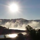 Herbstnebel über dem Biggesee