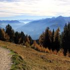 Herbstnebel über dem Tal