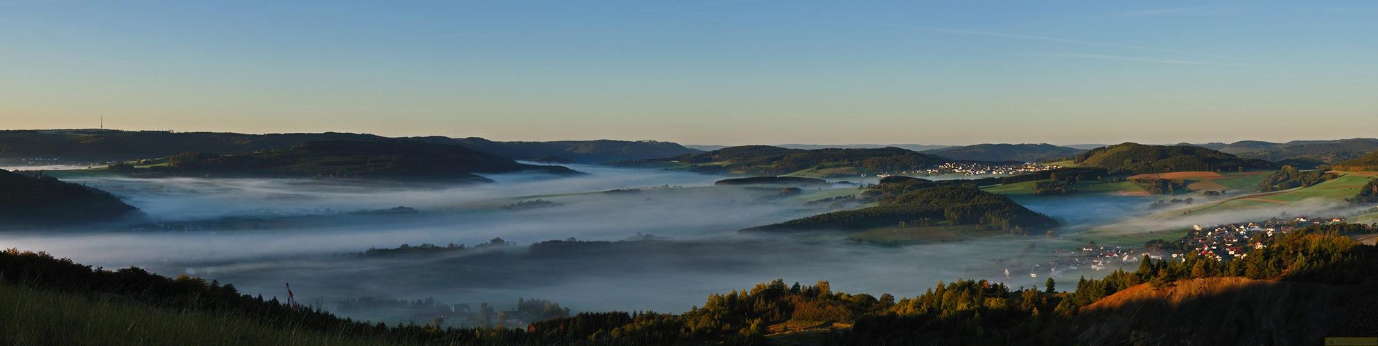 Herbstnebel überm Dietetal