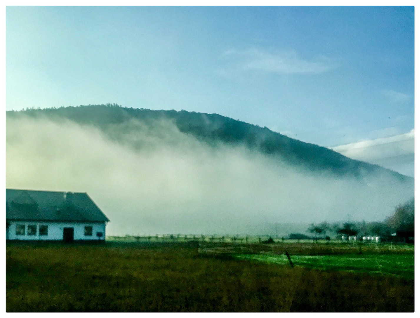 Herbstnebel überm See