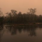 Herbstnebelstimmung morgens um 8 Uhr an der Lahn