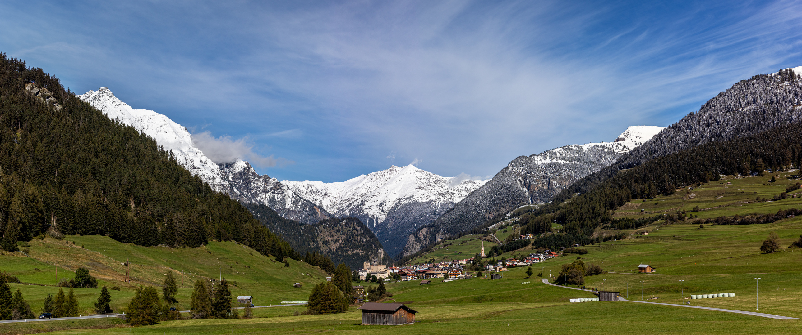 Herbstpano vom Reschenpass - Nauders