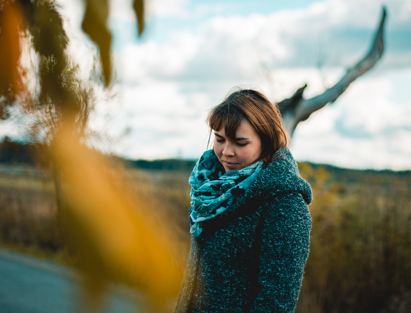 Herbstportrait meiner Frau