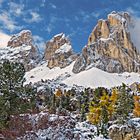 Herbstschnee in den Dolomiten