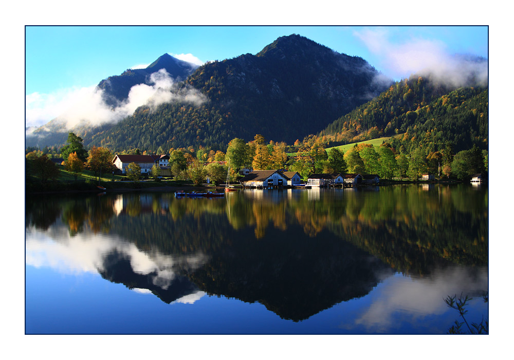 Herbstseespiegel