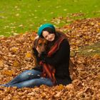 Herbstshooting im Rombergpark mit Fotograf wotkerolf und meinem Hund Tom