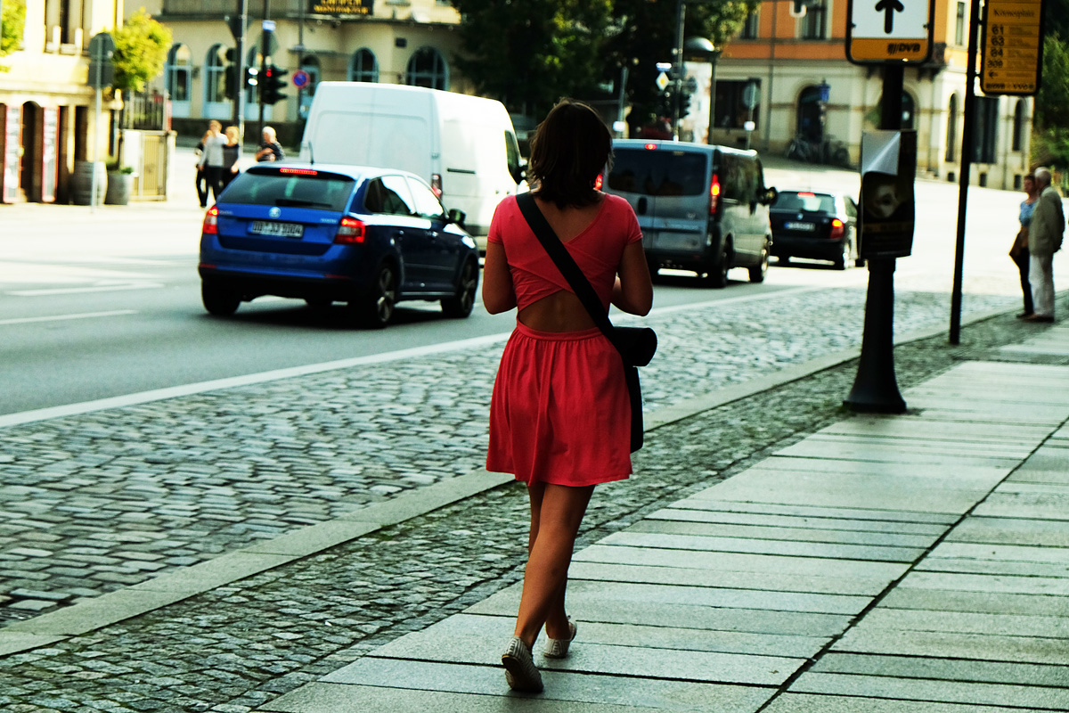 HerbstSommerKleid in rot