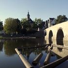 Herbstsonne auf die Lahnbrücke bei Wetzlar.