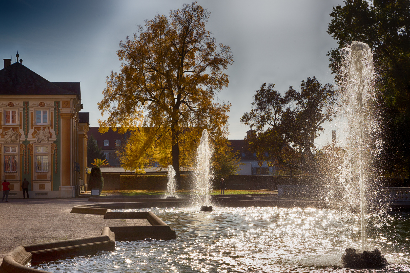 Herbstsonne im Schlossgarten Bruchsal