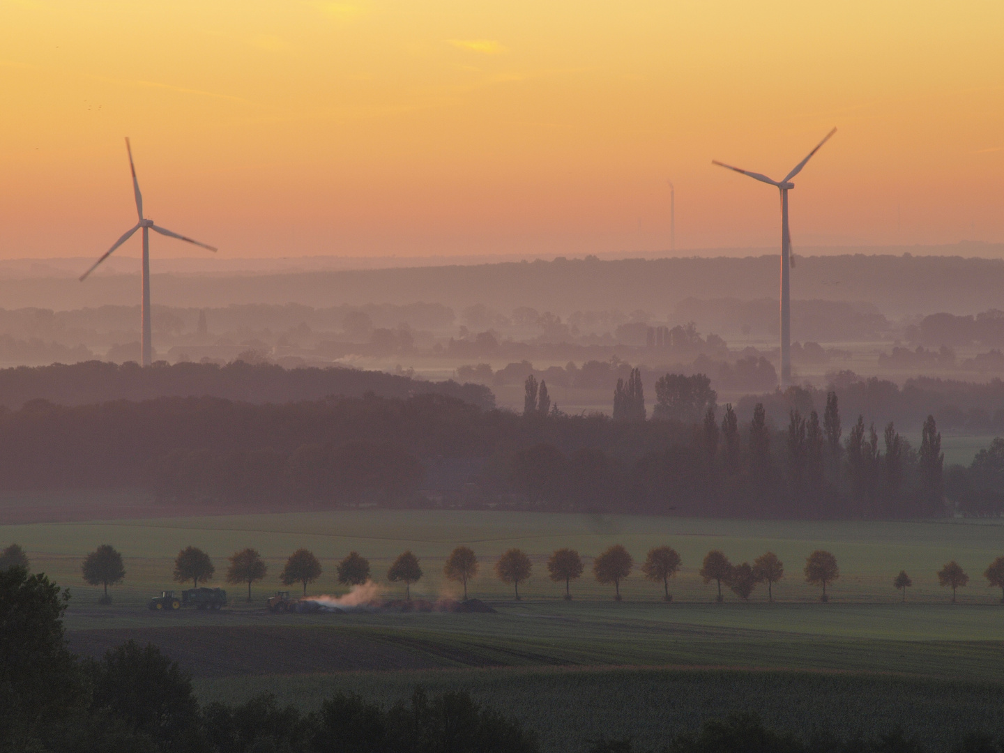 Herbstsonnenaufgang in der Sonsbecker Schweiz