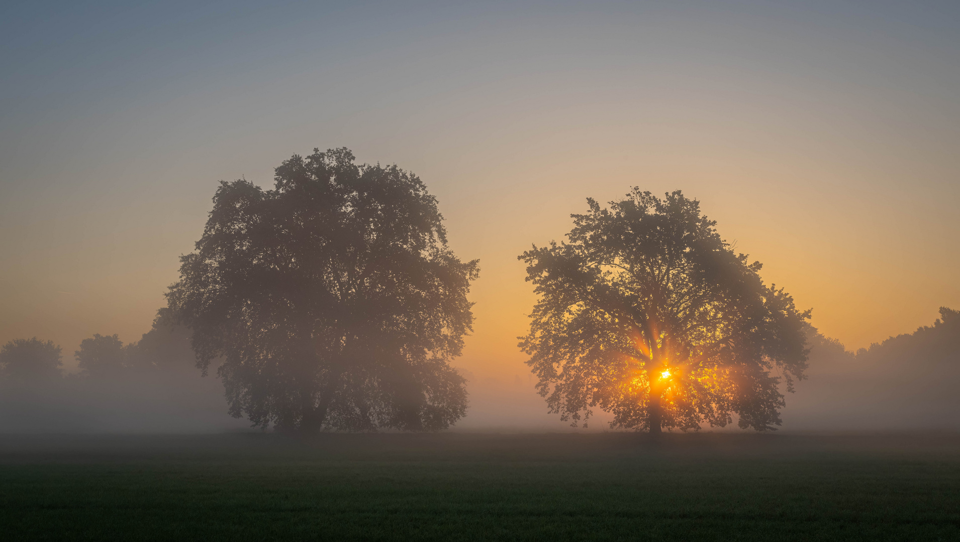 Herbstsonnenaufgangsimpression 