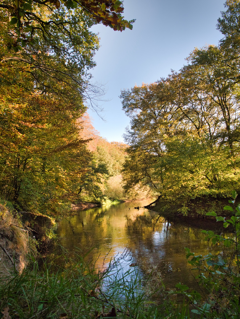 Herbstspaziergang an der Hunte im Landkreis Oldenburg