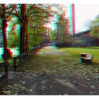 ,,Herbstspaziergang'' auf'm Sportplatz! in 3D (Rot/Cyan)