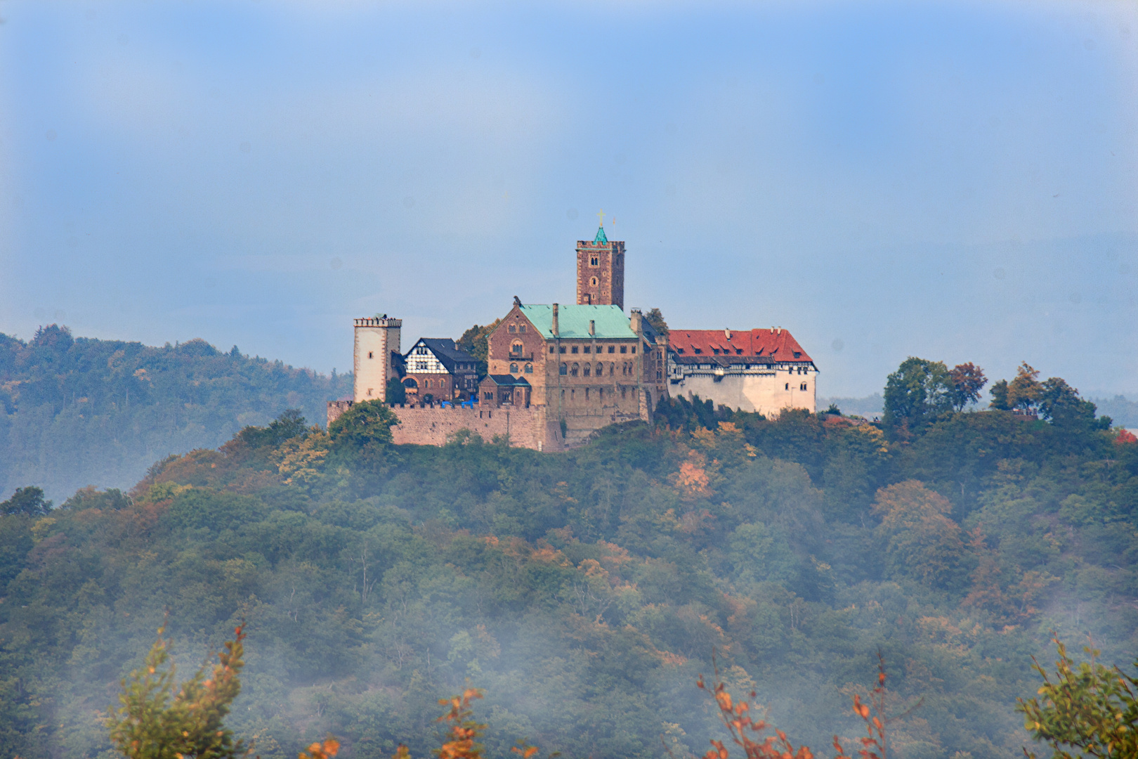 Herbstspaziergang mit Blick zur Wartburg