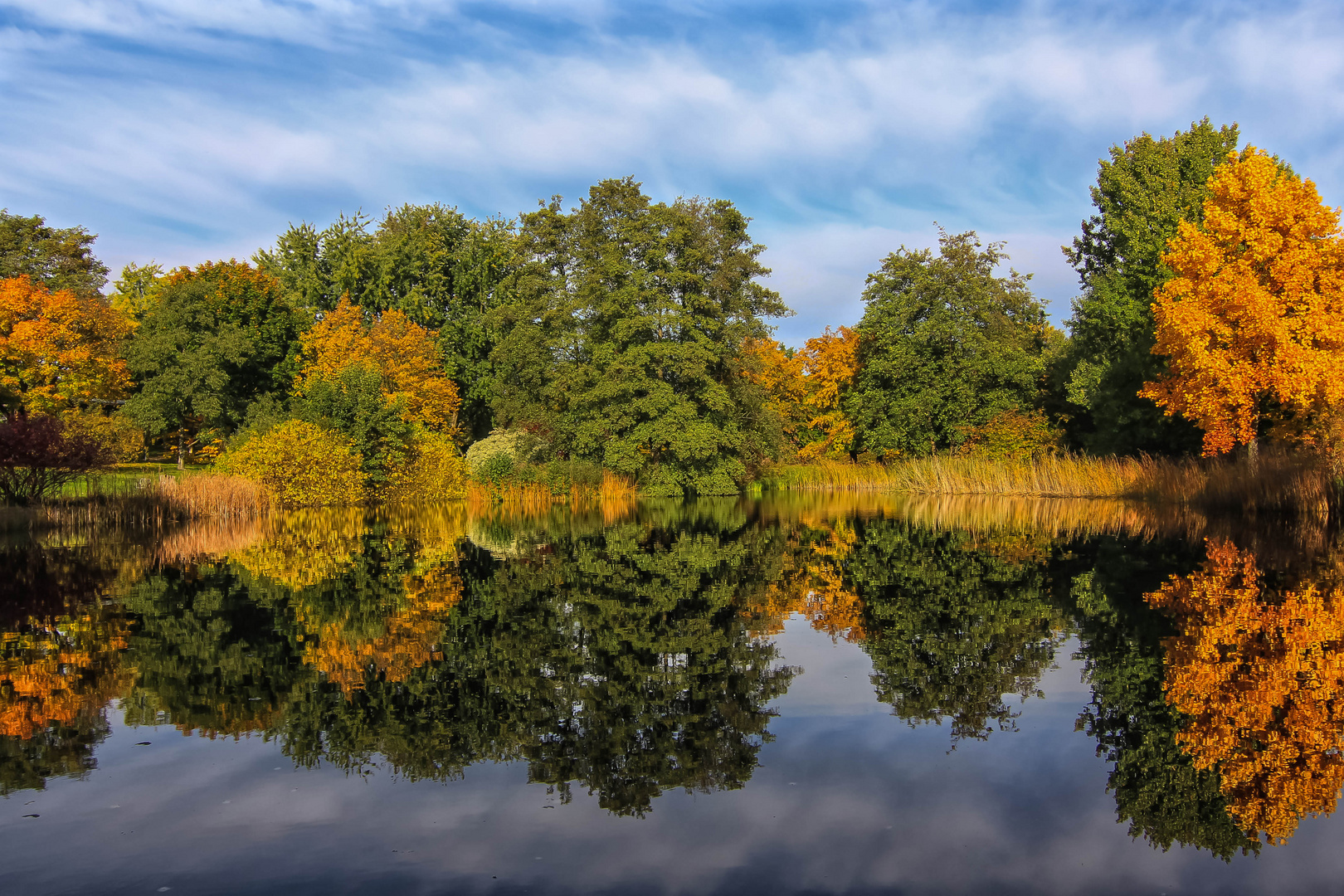 Herbstspiegelung