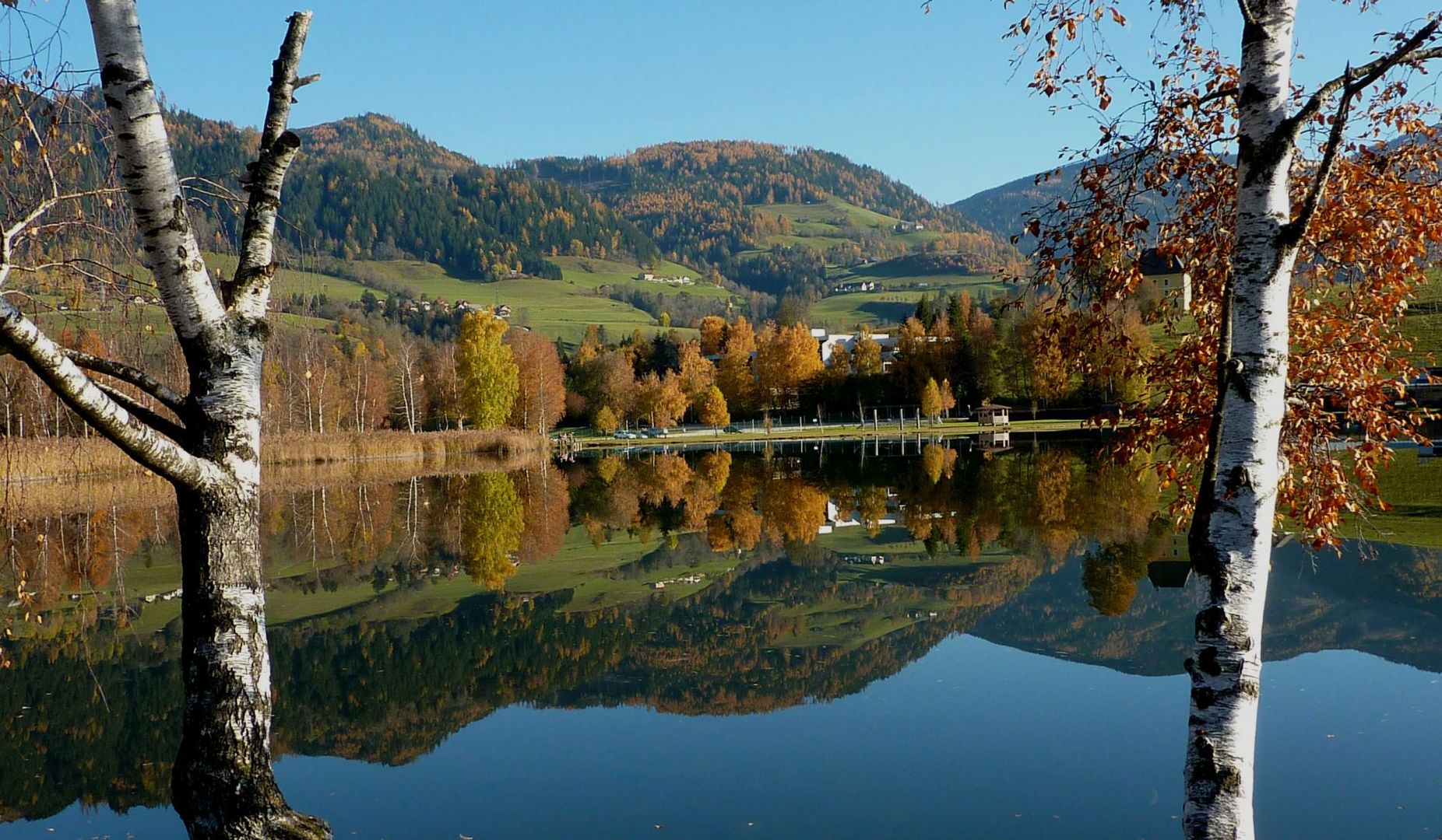 Herbstspiegelung