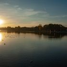 Herbststimmung am Abend, Aasee Münster 1