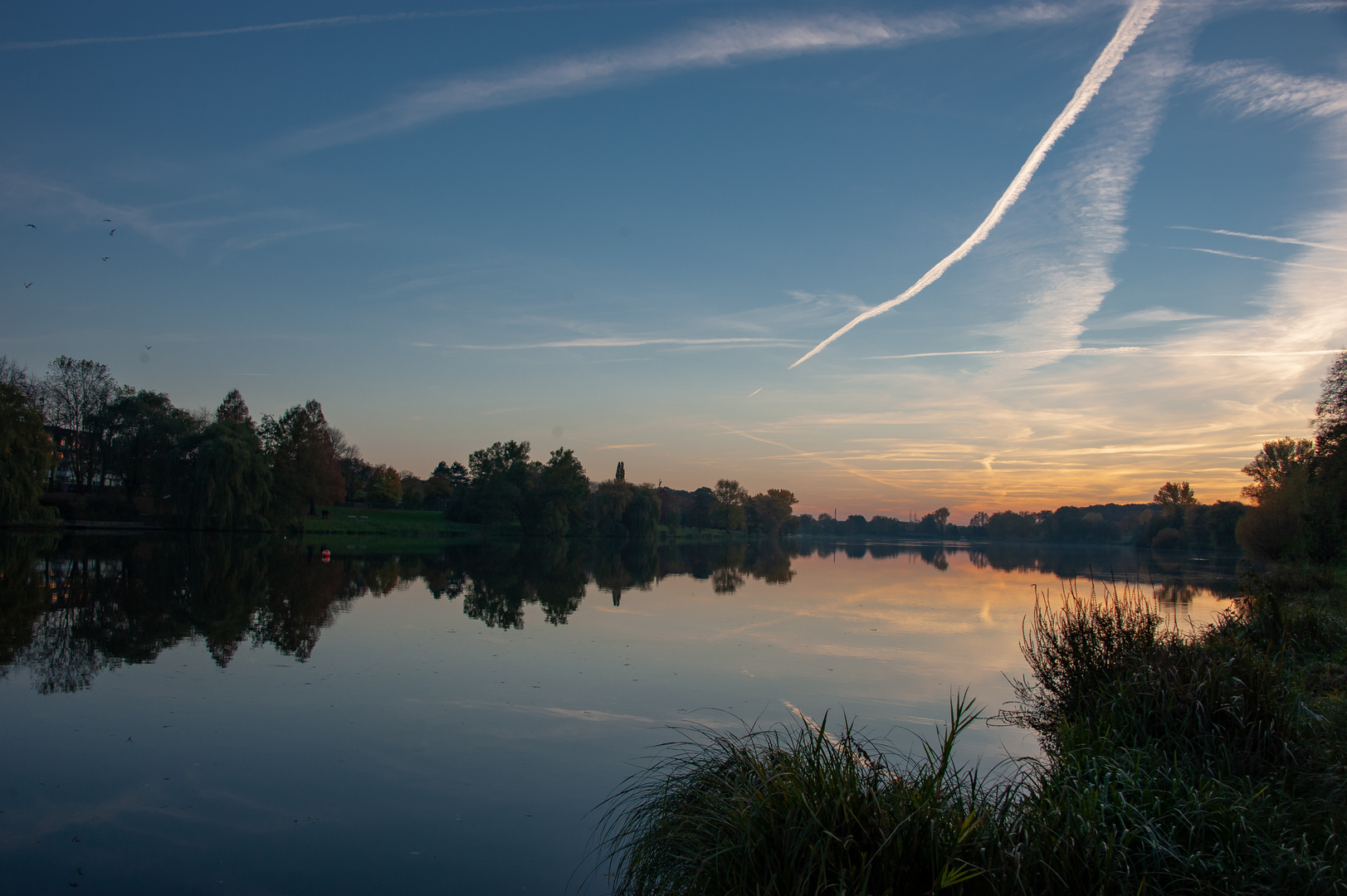 Herbststimmung am Abend, Aasee Münster 3