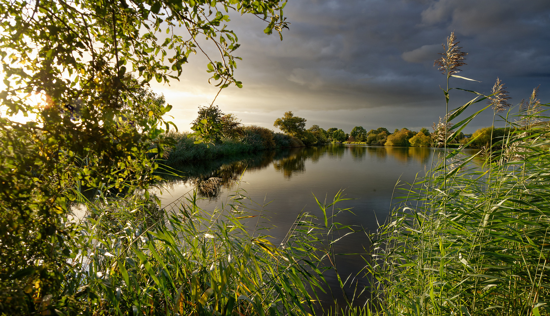 Herbststimmung am Abend im Oktober