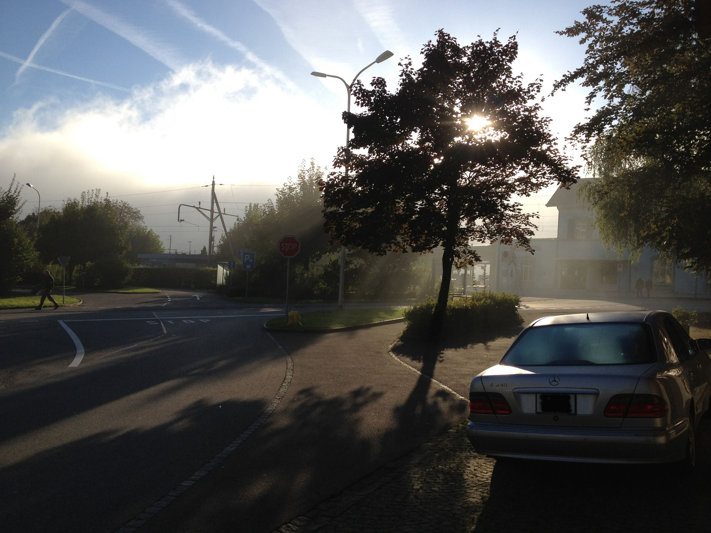 Herbststimmung am Bahnhof