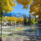Herbststimmung am Platz der Olympiade in Calgary