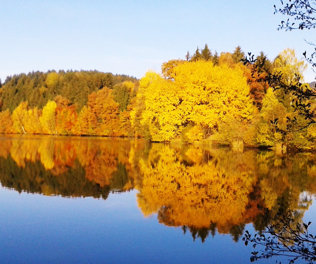 Herbststimmung am Rannasee bei Wegscheid